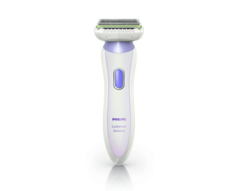 PHILIPS Depilatore Philips Double Contour Ladyshave HP6366 ricaricabile wet & dry bianco